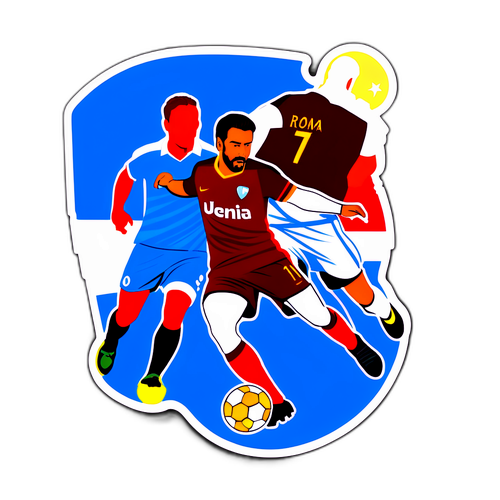 สติกเกอร์การแข่งขันระหว่างโรม่าและนาโปลี