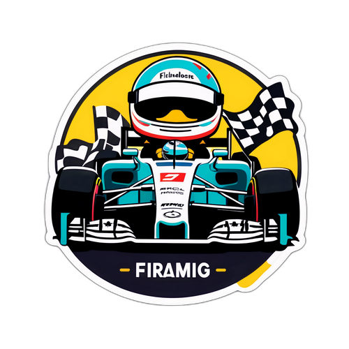 Humoristisk Formel 1 Sticker