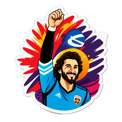 Vibrant Kvaratskhelia Sticker