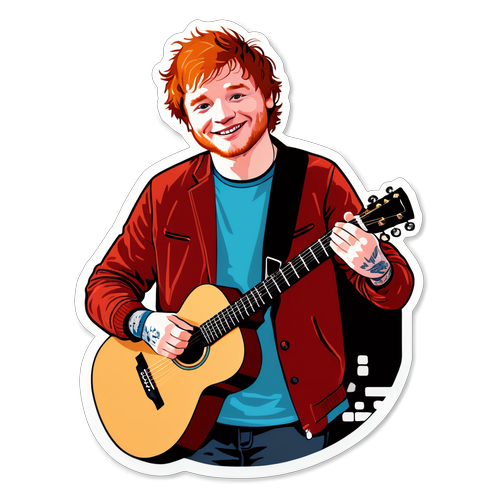 Ed Sheeran v Akci: Mostruje Svou Kytaru a Vydává Emoce z Koncertů!