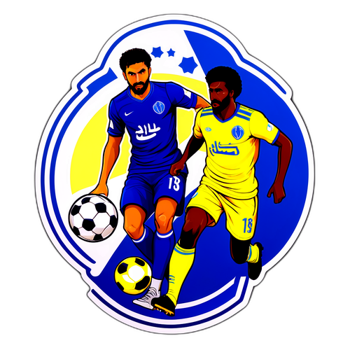 Drama a akční ilustrace Al-Hilal vs Al Nassr