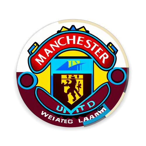 Perpaduan Legenda: Logo Manchester United dan West Ham Hadir di Stiker Unik untuk Pertandingan Besar Mendatang!