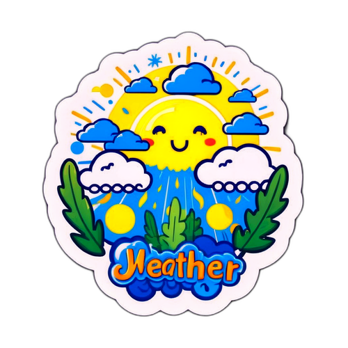 Stiker Cuaca Musim