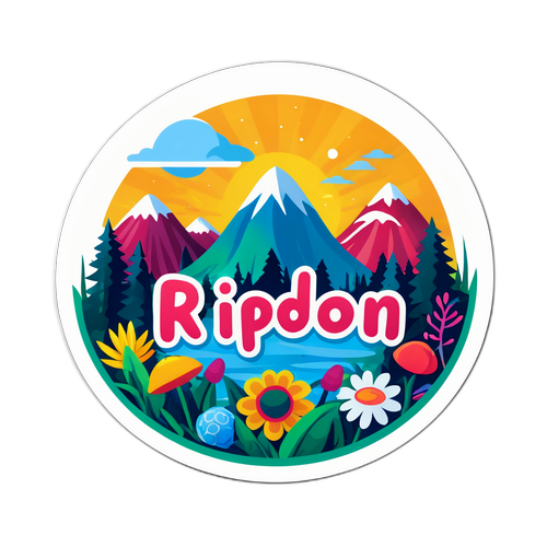 Pelekat Berwarna-warni 'Ripon Mondol'