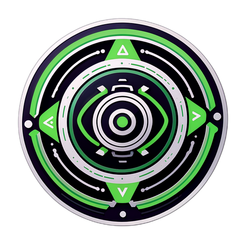 엔비디아 혁신 기술 테마 스티커 디자인