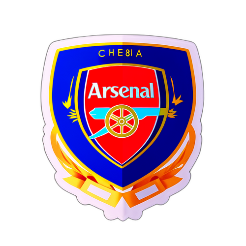 Sticker Elegan Arsenal dan Chelsea