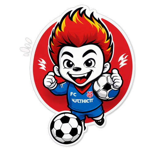 FC Utrecht Mascotte Sticker