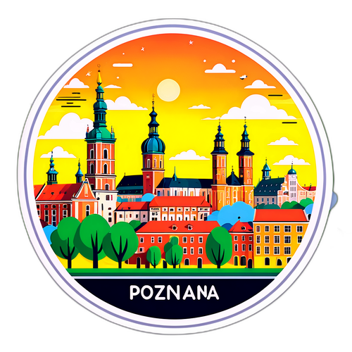 Piękne widoki Poznania w słoneczny dzień