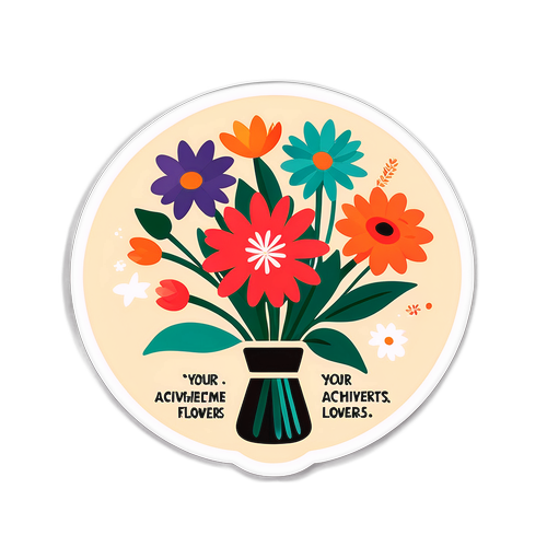 Minimalist Kytice s Nápisem