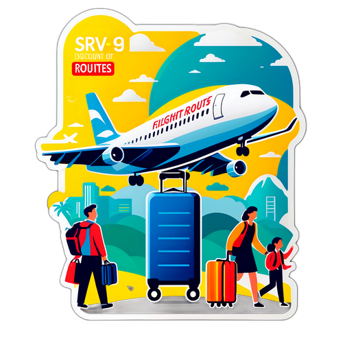 航班折扣促销海报