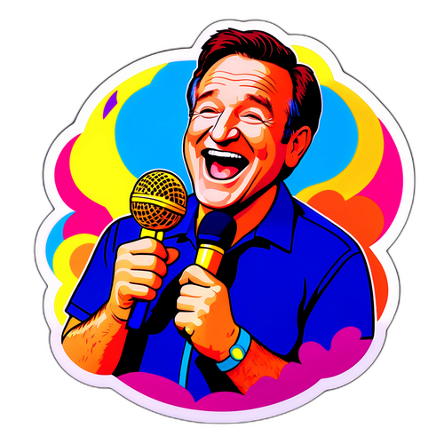 A Joyful Illustration of Robin Williams