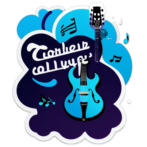 Sticker Modern Menarik: Nama Toby Collyer dengan Sentuhan Musik yang Memikat!