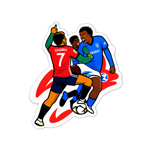 Adesivo Divertido: Flamengo vs Cruzeiro