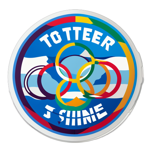 Unlocking Unity: Discover the Meaning Behind 'Together We Shine' in This Stunning Olympic Ring Sticker!