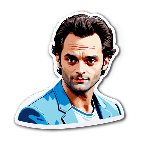 Adesivo Artistico di Penn Badgley