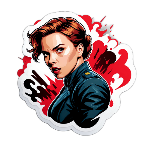 Cinematic Action Hero Sticker