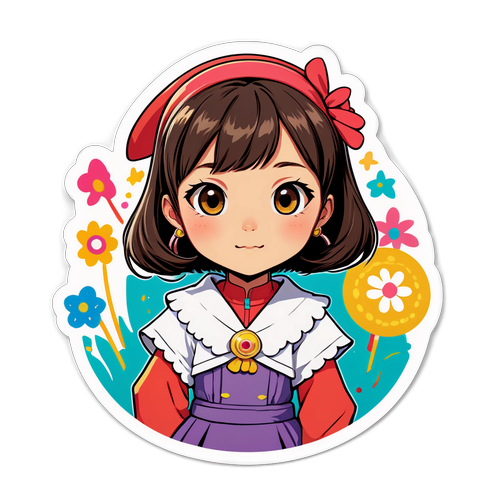 特別なアクセサリーを身につけたキャラクター