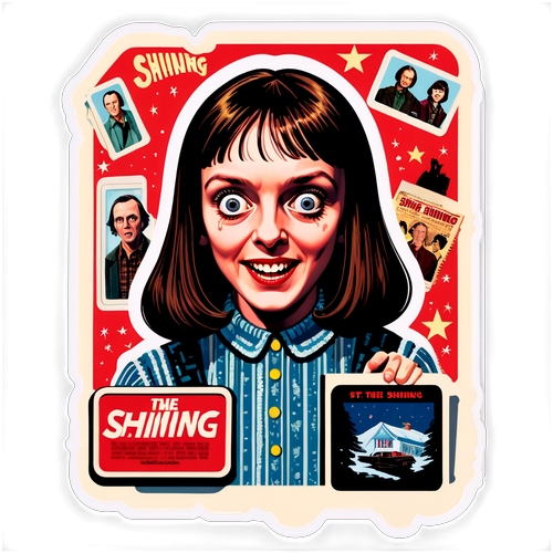 Unleash the Horror: Discover the Vintage 'The Shining' Sticker that Every Fan Needs!