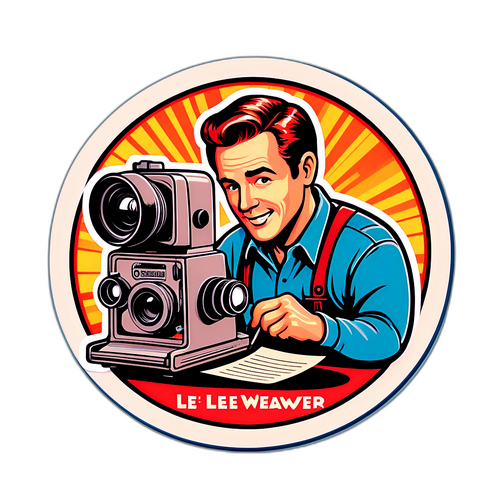 Retro-klistermærke af Lee Weaver