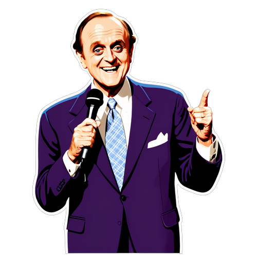 Bob Newhart en Pleine Action : Le Sticker Humoristique qui Fait Sourire !