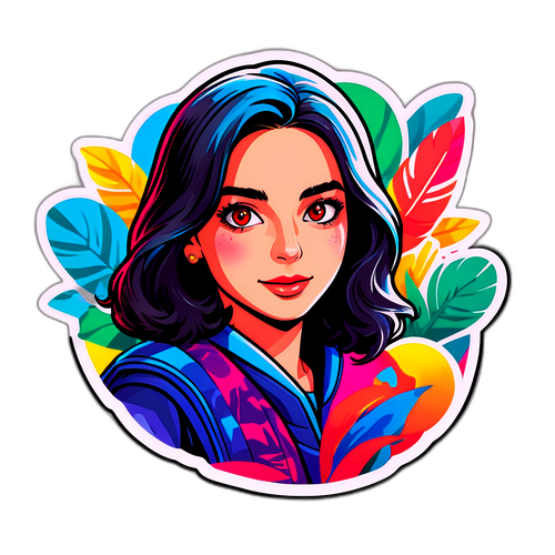 Sticker que celebra el arte y la creatividad de Yami Safdie