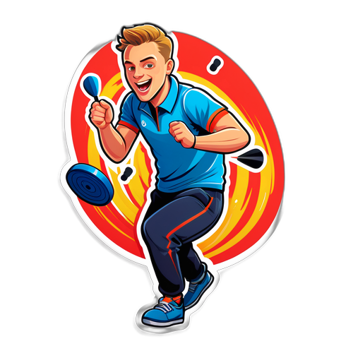 Max Hopp im Dartspiel