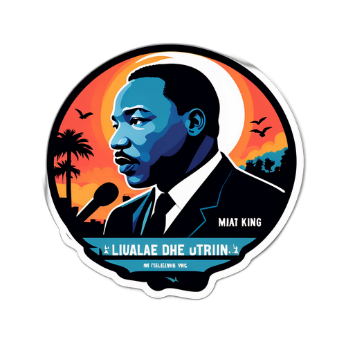 Inspirerende scene med Martin Luther King Jr.