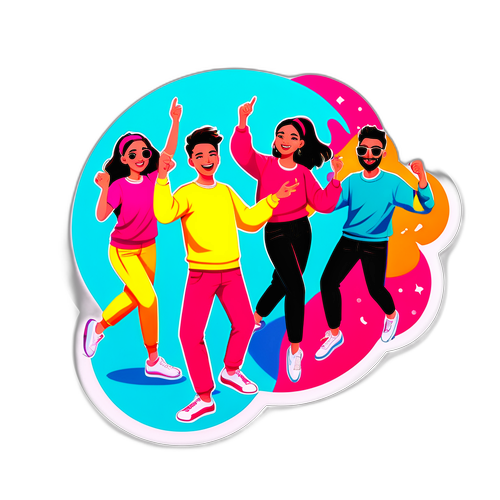 टिकटॉक निर्माता का जीवंत स्टिकर