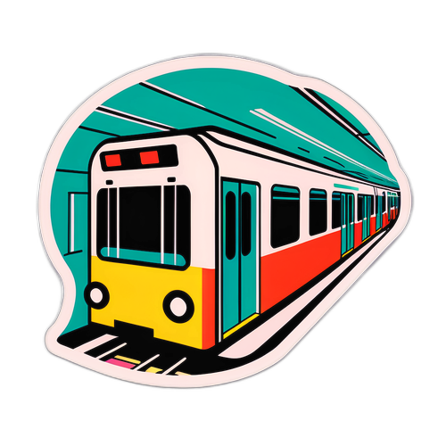 Moderní metro s pasažéry