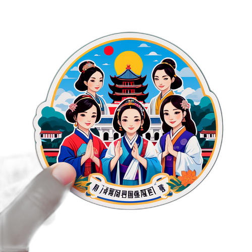 國立臺灣大學五位女神插畫