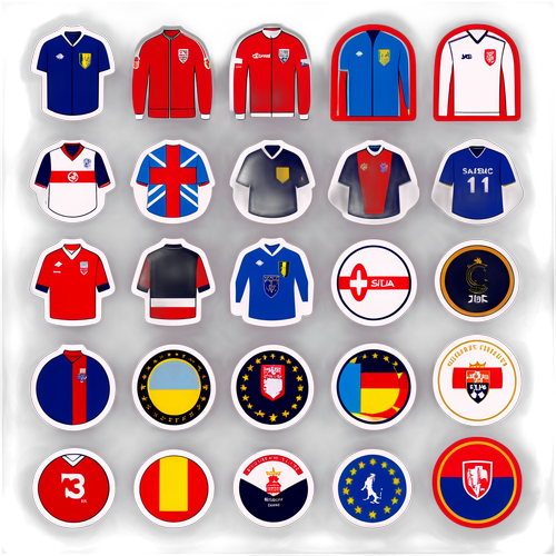 유럽 팀 기념 유니폼 스티커