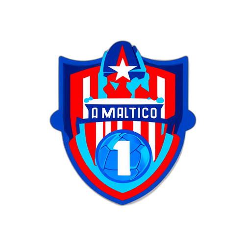 Мінімалістичний наліпка Atlético Madrid
