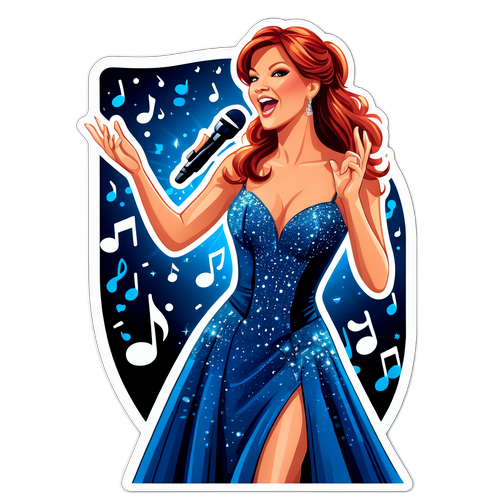 Andrea Berg im funkelnden Abendkleid