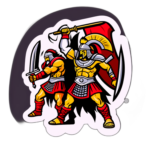 Графика команды Gaimin Gladiators в боевой стойке