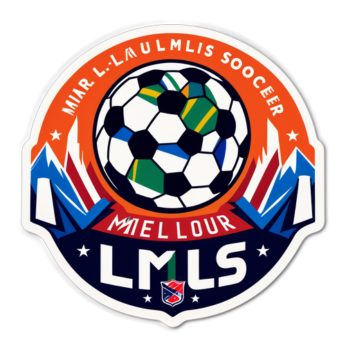 Wibrująca naklejka Major League Soccer