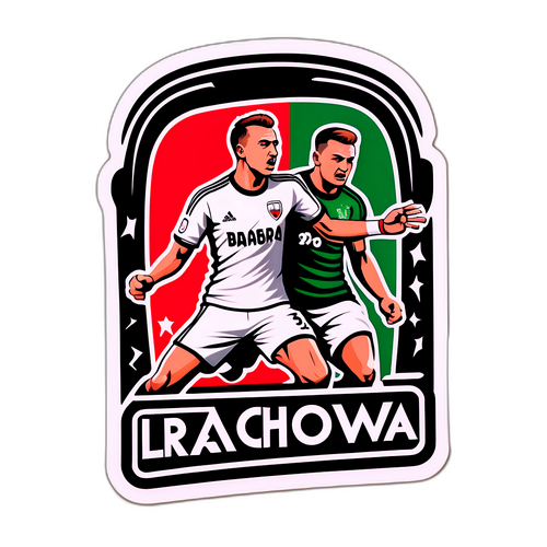 Sticker de Artă Stradală: Războiul Czecztochowa vs Legia Warsaw