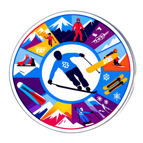 Прикраса на тему Олімпіади 2026 року