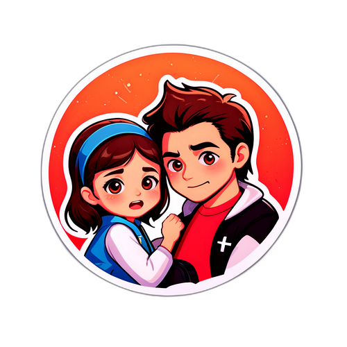 Sahipsizler Duygusal Sahne Sticker Tasarımı