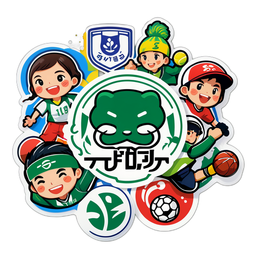 전북대학교 학생들의 스포츠 클럽 활동 씬 스티커