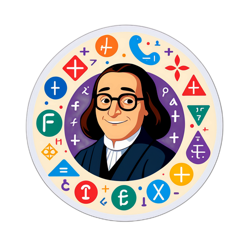 Fermat jako postava v animovaném stylu