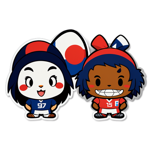 Esprit d'Équipe : Mascottes Sportives France-Japon