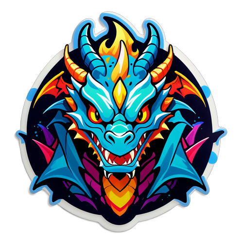 Sticker de Dragon Éclatant pour Avowed