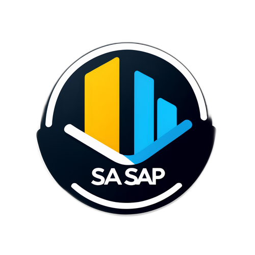 Adesivo con il logo SAP in un ambiente tecnologico