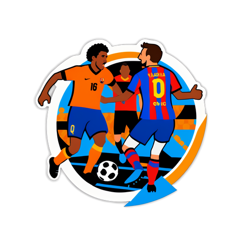 Stiker Perlawanan Ikonik Valencia vs Barcelona