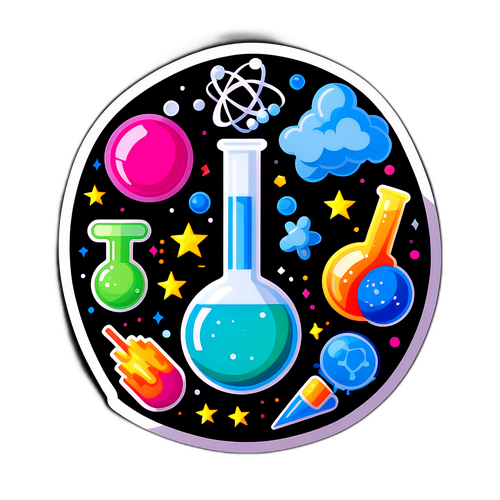 科學探索貼紙