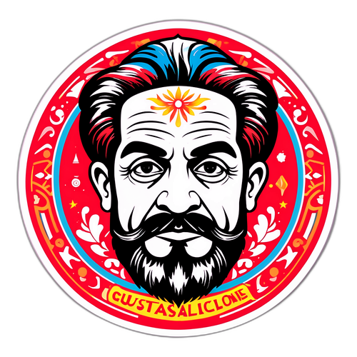 Sticker inspirado en Gustavo Scaglione