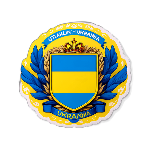 Стикер с гербом Украины