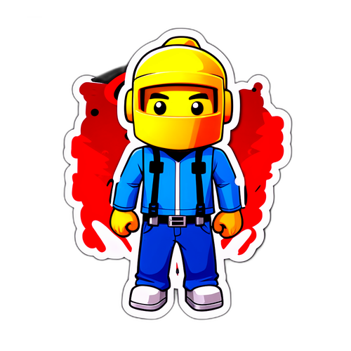 以Roblox為主題的玩家角色貼紙