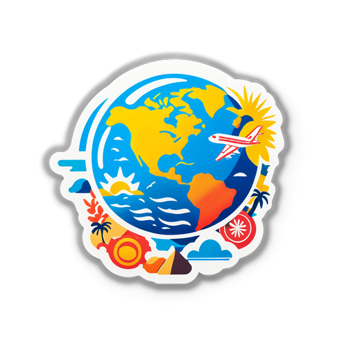 Bright Travel Advisory Sticker