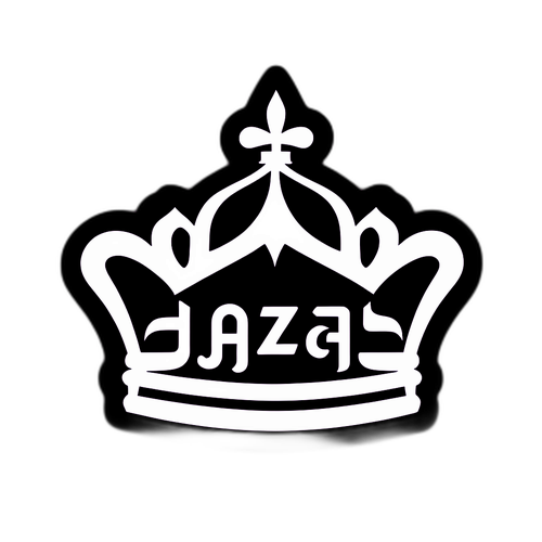 Adesivo Minimalista do Logo da Al Jazeera com Coroa